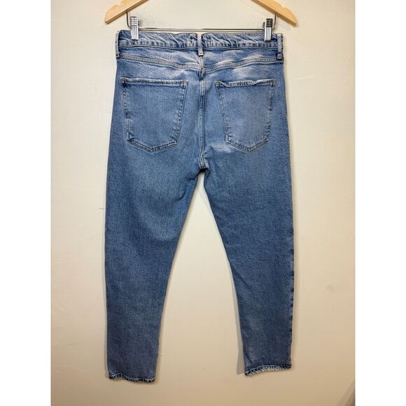 Agolde Women's A133-3002 Size 28 Blue Swerve Toni Mid Rise Skinny Jeans - Picture 3 of 6